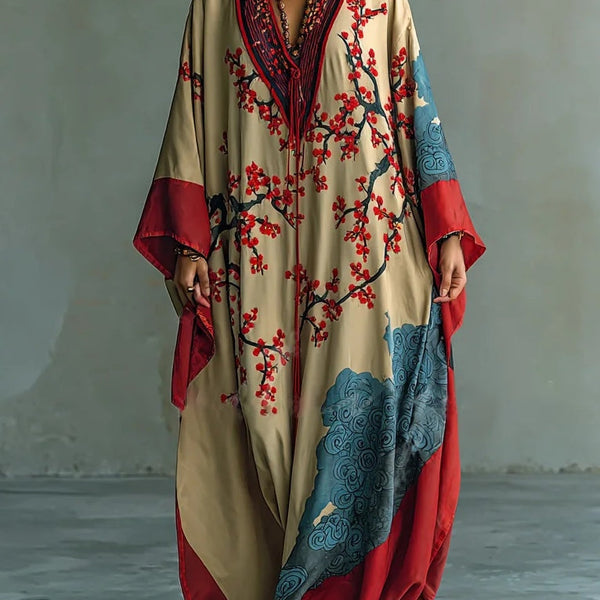 Robe Maxi en Soie Meiko Blossom