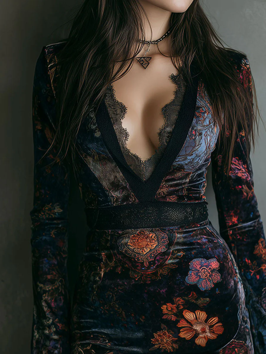 Robe Mini en Velours Calista
