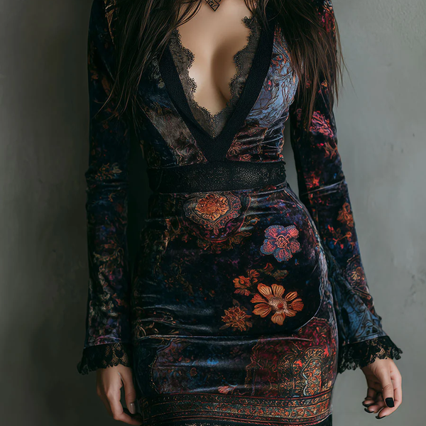 Robe Mini en Velours Calista