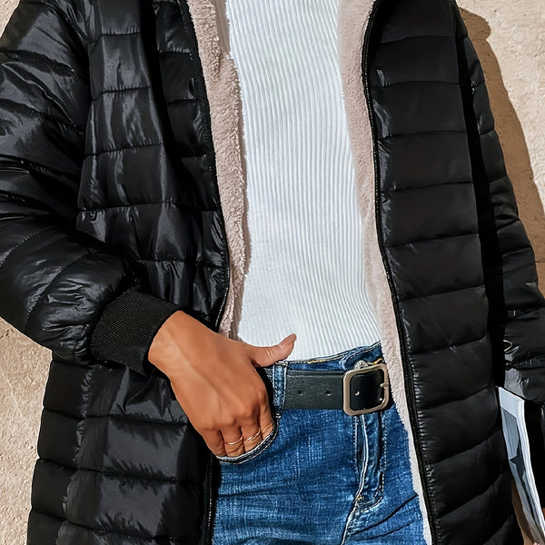 Michèle | Manteau Long Imperméable et Élégant