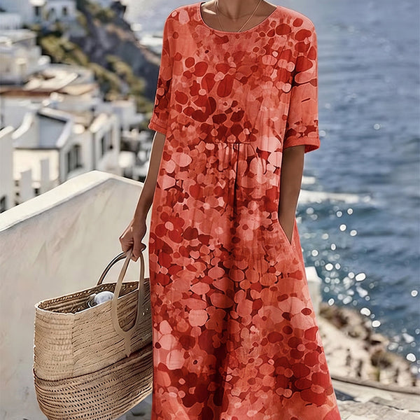 Emma Floral Pocket Midi Dress