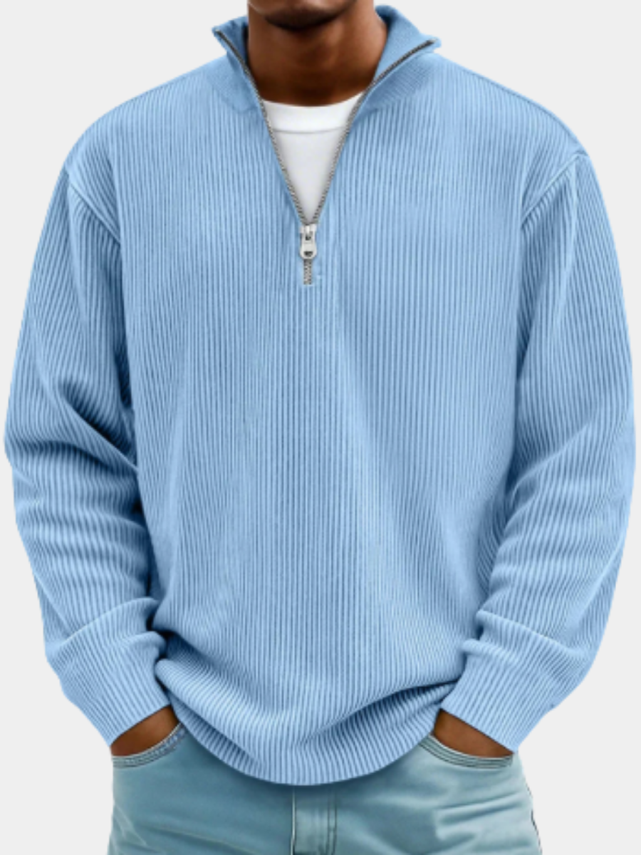VALENCE | PULL ZIPPÉ CHALEUR LÉGÈRE POUR HOMMES