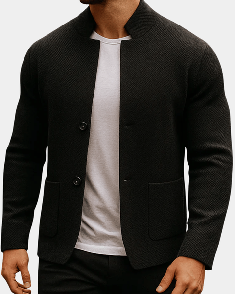 LAURENT | GILET EN MAILLE TEXTURÉE POUR HOMME