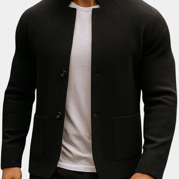LAURENT | GILET EN MAILLE TEXTURÉE POUR HOMME