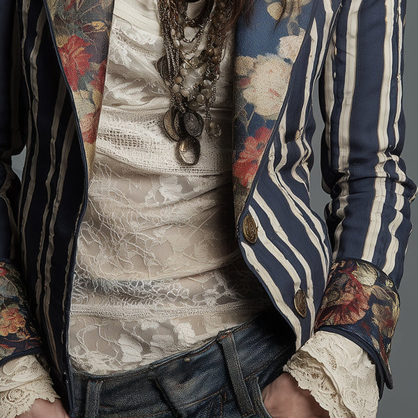 The Juniper™  | Bohemian Striped Blazer