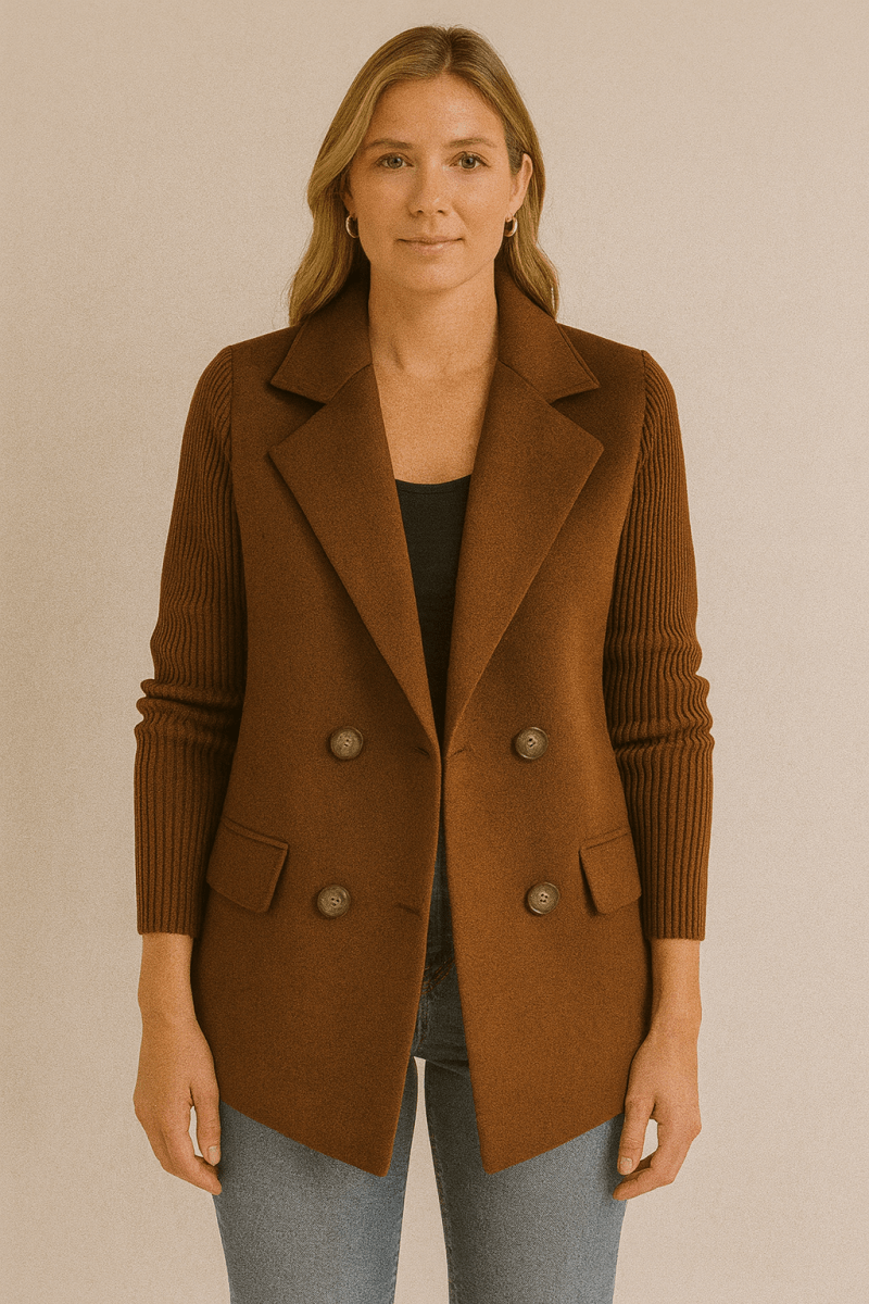 AMA | BLAZER À MANCHES EN TRICOT
