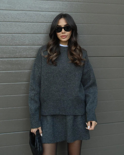 Zoey | Ensemble Robe Pull Tricoté