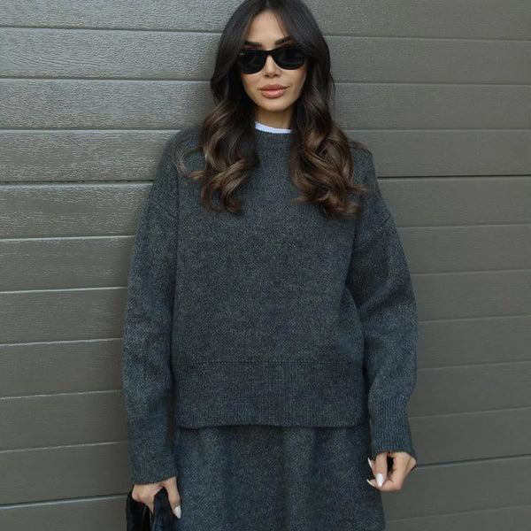 Zoey | Ensemble Robe Pull Tricoté