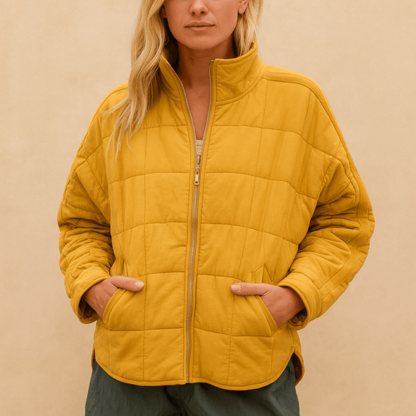 AVRIL – VESTE PUFFER COMPACTE LÉGÈRE À FERMETURE ÉCLAIR