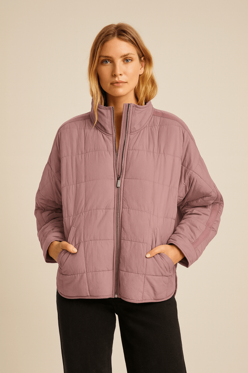 AVRIL – VESTE PUFFER COMPACTE LÉGÈRE À FERMETURE ÉCLAIR
