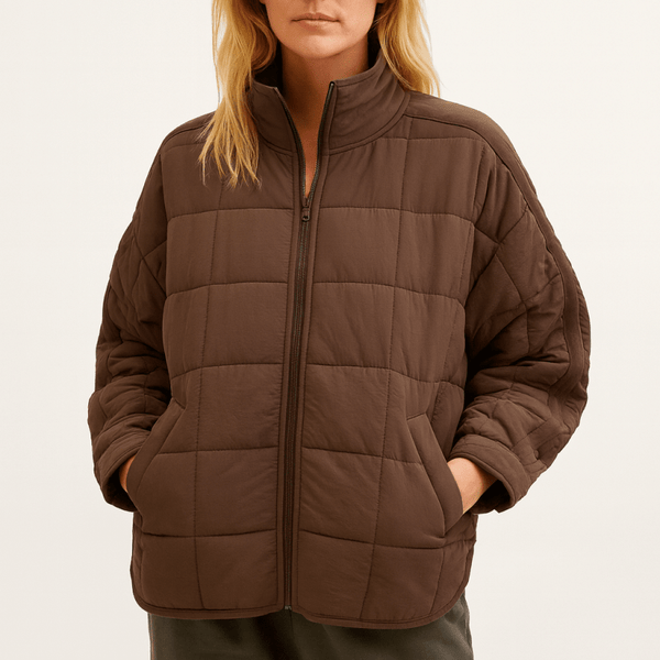 AVRIL – VESTE PUFFER COMPACTE LÉGÈRE À FERMETURE ÉCLAIR
