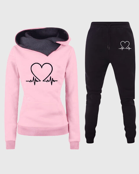 Louise | Ensemble Sweat à Capuche Cozy Heartbeat