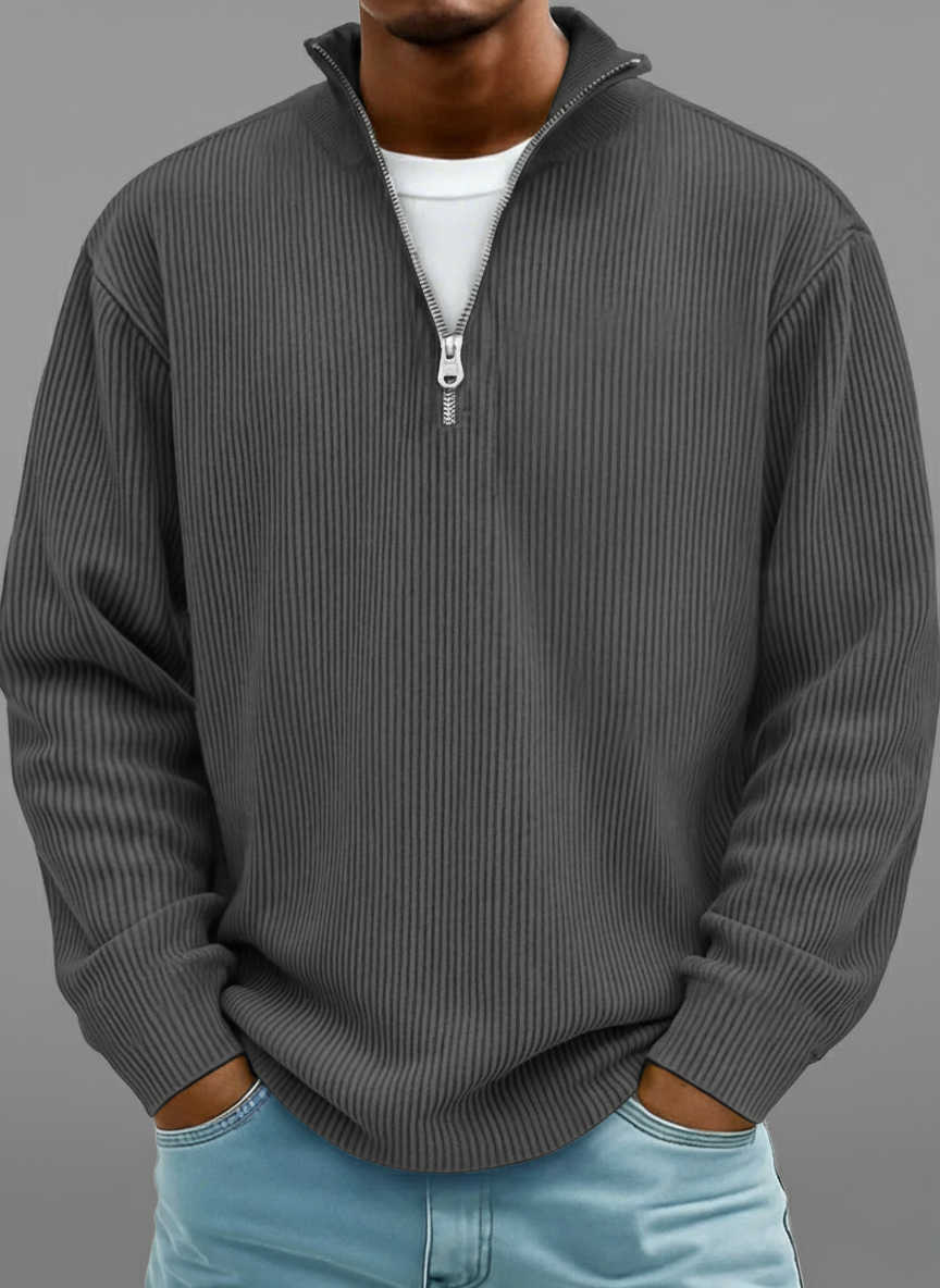 VALENCE | PULL ZIPPÉ CHALEUR LÉGÈRE POUR HOMMES