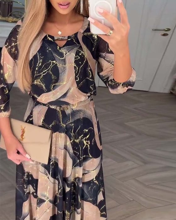 Susan – Printed Maxi Dress