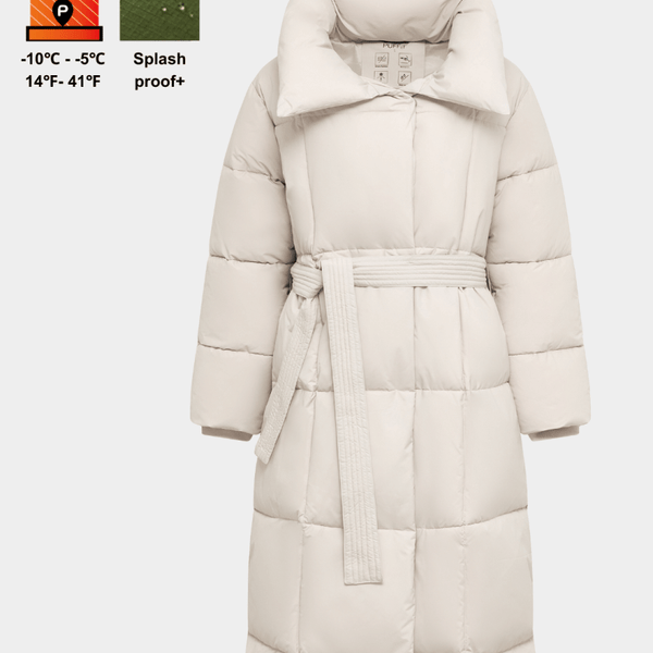 BLAIRE | MANTEAU PUFFER À BOUTON BULET EXTRA LONG