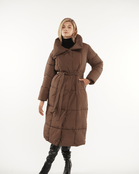 BLAIRE | MANTEAU PUFFER À BOUTONS BULETÉS EN LONGUEUR EXTRA LONGUE