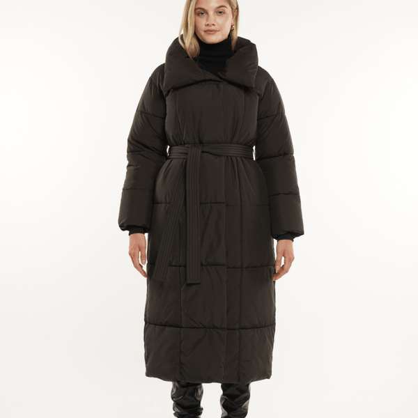 BLAIRE | MANTEAU PUFFER À BOUTON BULET EXTRA LONG