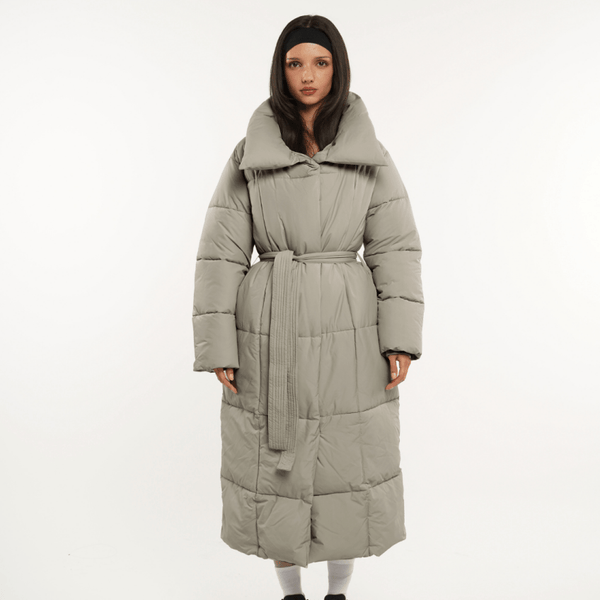 BLAIRE | MANTEAU PUFFER À BOUTONS BULETÉS EN LONGUEUR EXTRA LONGUE