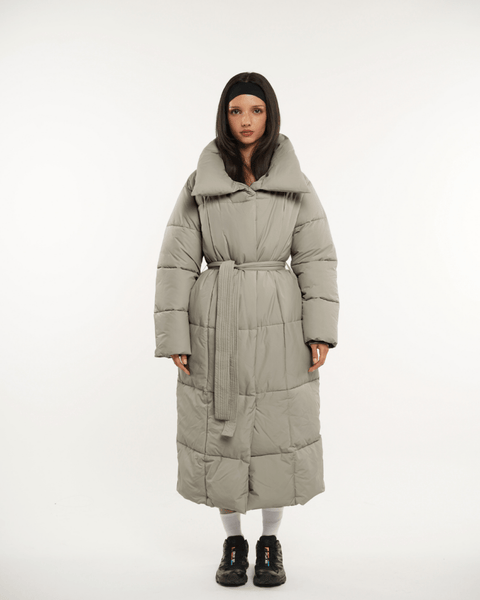 BLAIRE | MANTEAU PUFFER À BOUTON BULET EXTRA LONG