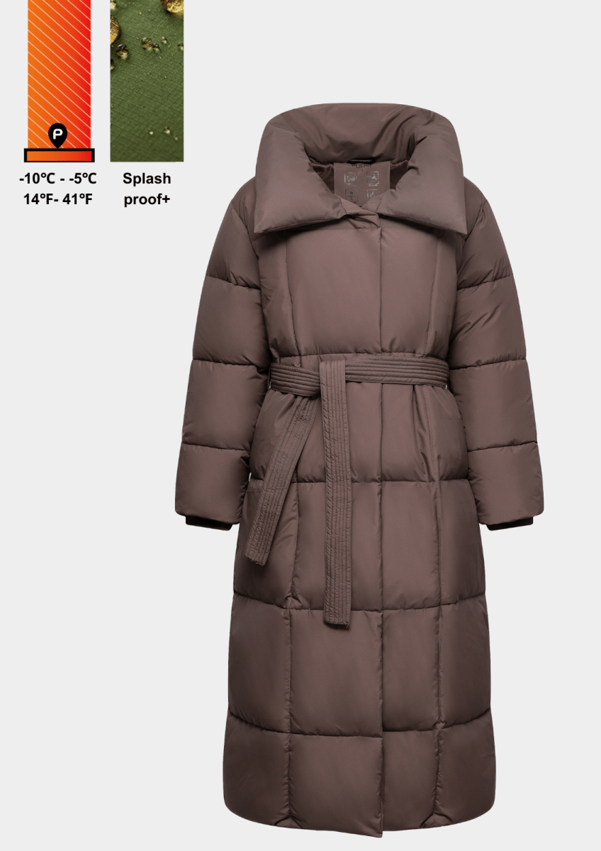 BLAIRE | MANTEAU PUFFER À BOUTONS BULETÉS EN LONGUEUR EXTRA LONGUE