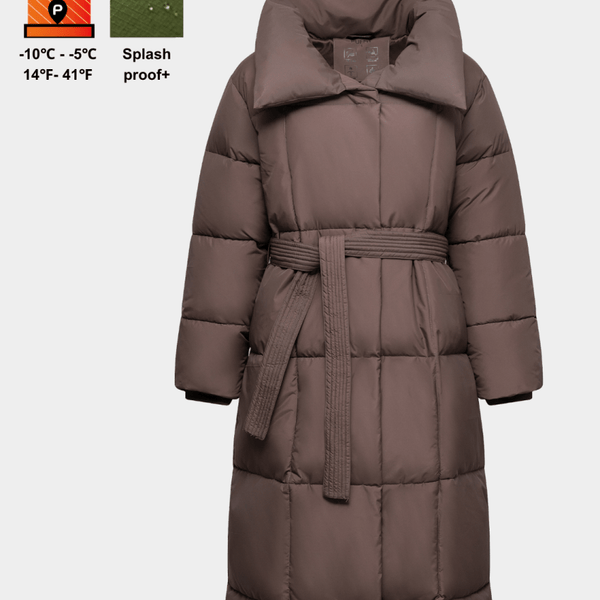 BLAIRE | MANTEAU PUFFER À BOUTONS BULETÉS EN LONGUEUR EXTRA LONGUE