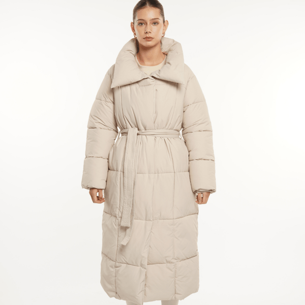 BLAIRE | MANTEAU PUFFER À BOUTON BULET EXTRA LONG