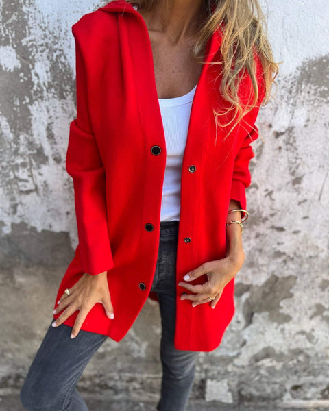 Arianna | Cardigan à capuche avec détails en boutons