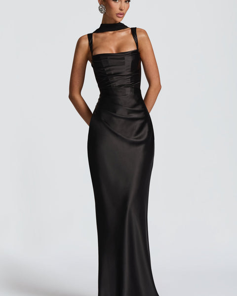 Calanthe Maxi Dress - Black