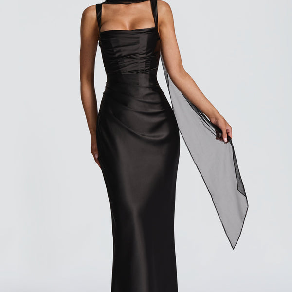 Calanthe Maxi Dress - Black