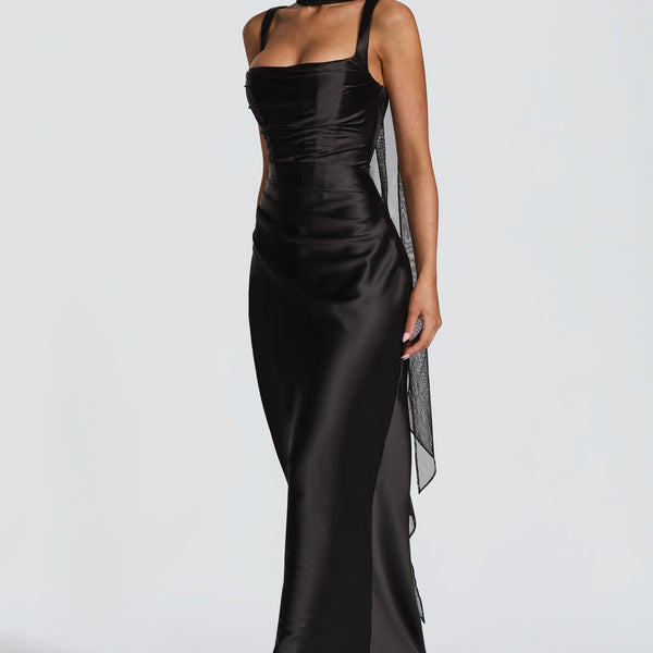 Calanthe Maxi Dress - Black