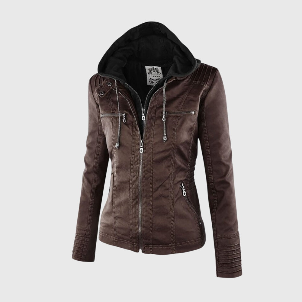 Karoline – Veste en Cuir Élégante