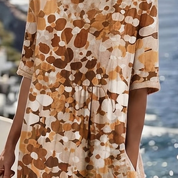 Emma Floral Pocket Midi Dress