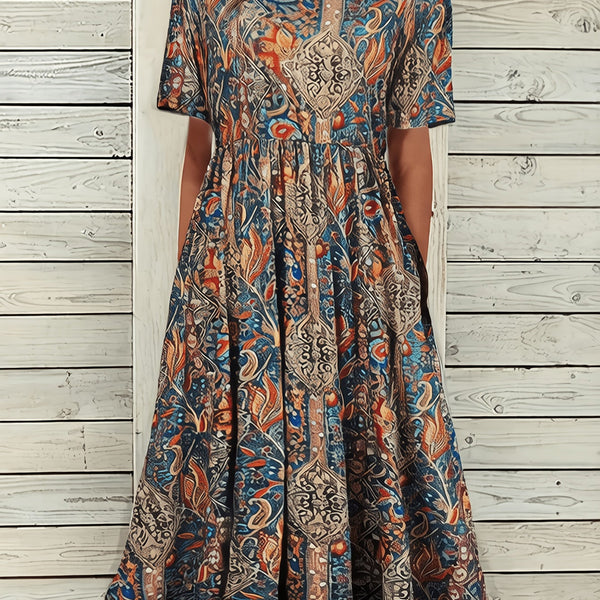 Evelyn | Elegant Bohemian Maxi Dress