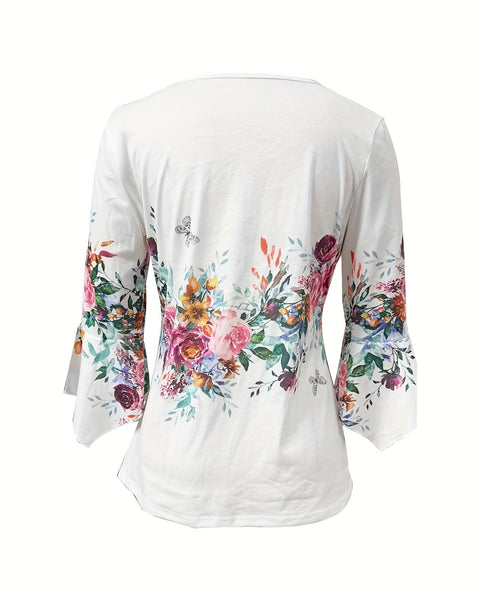 Janet Elegance Bloom Tunic