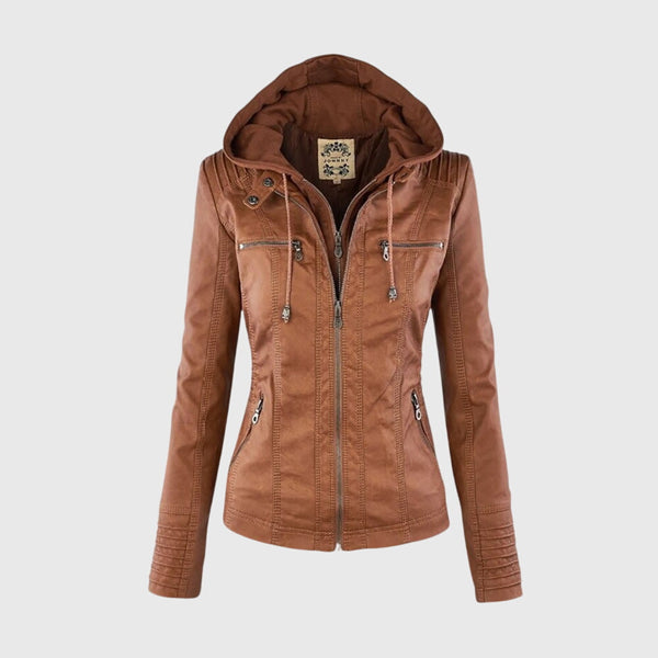 Karoline – Veste en Cuir Élégante