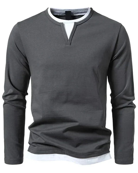 CHICIVELLE | T-shirt à manches longues premium en coton peigné
