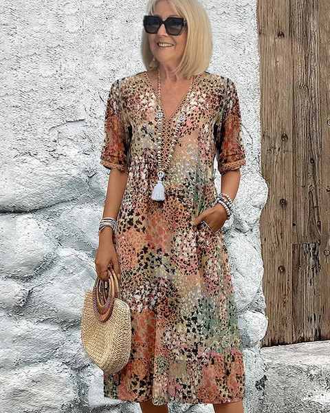 Robe Midi Rosalind Bloom