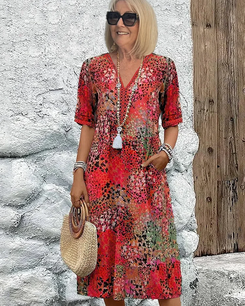 Robe Midi Rosalind Bloom