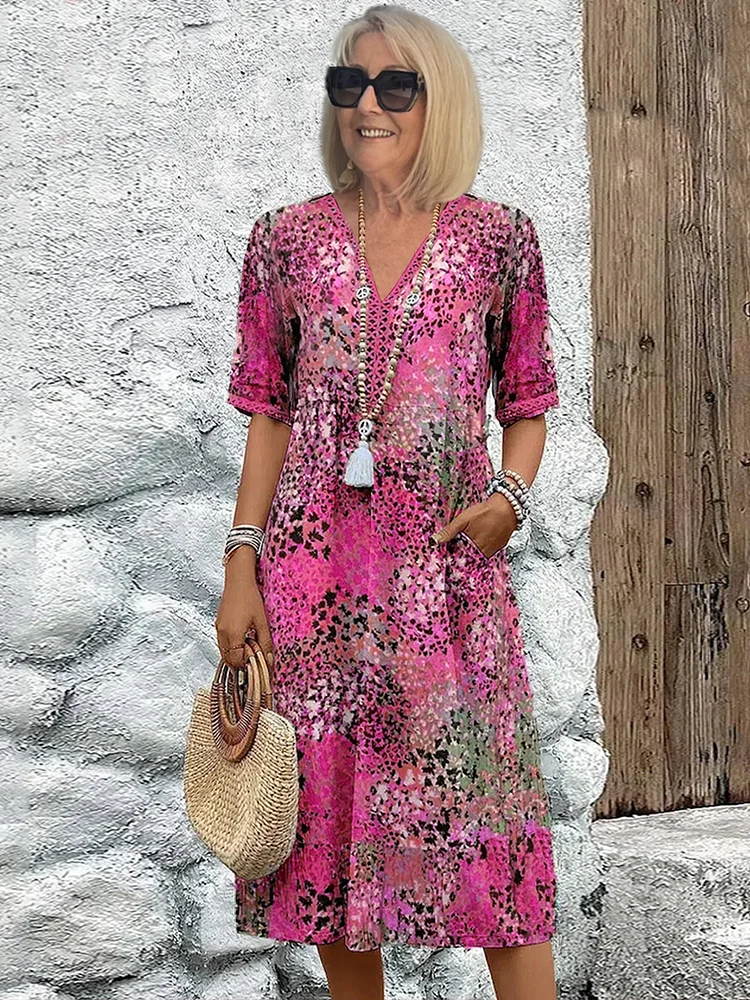Robe Midi Rosalind Bloom