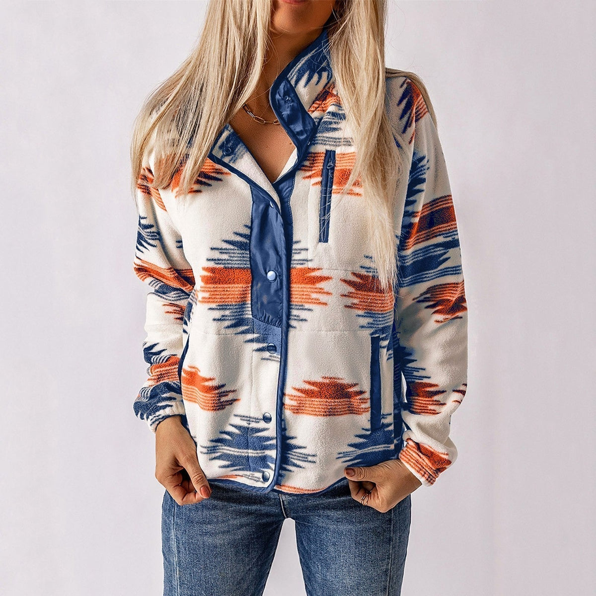 Nadia | Veste en Fleece Imprimée