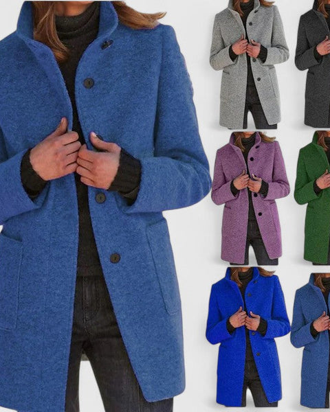 Elena – Manteau classique en mélange de laine