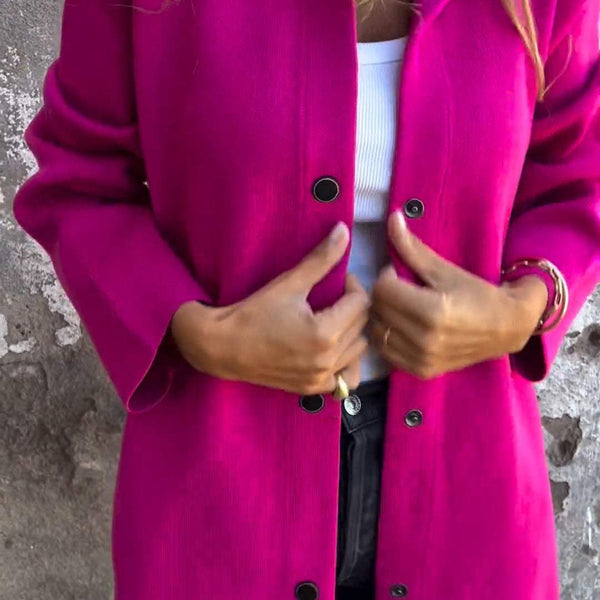 Arianna | Cardigan à capuche avec détails en boutons