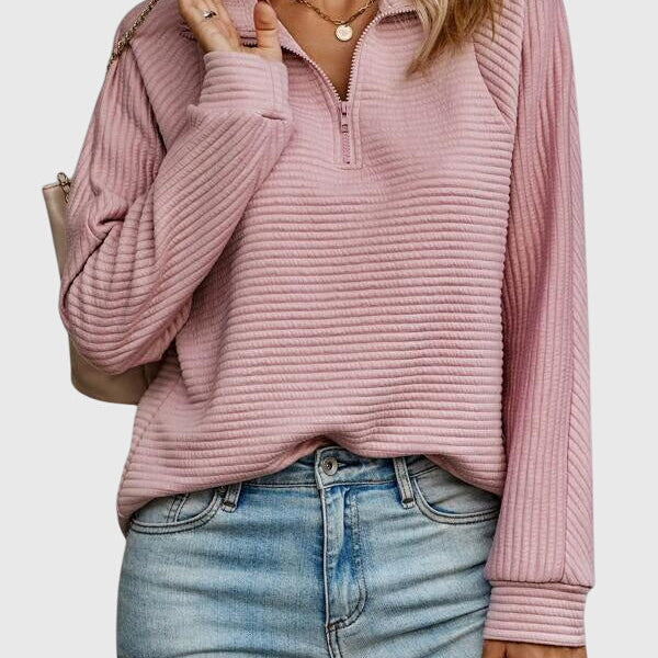 Molly | Pull élégant à demi-fermeture éclair