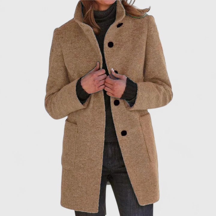 Elena – Manteau classique en mélange de laine
