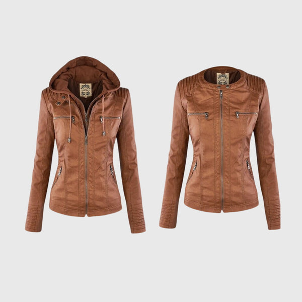 Karoline – Veste en Cuir Élégante