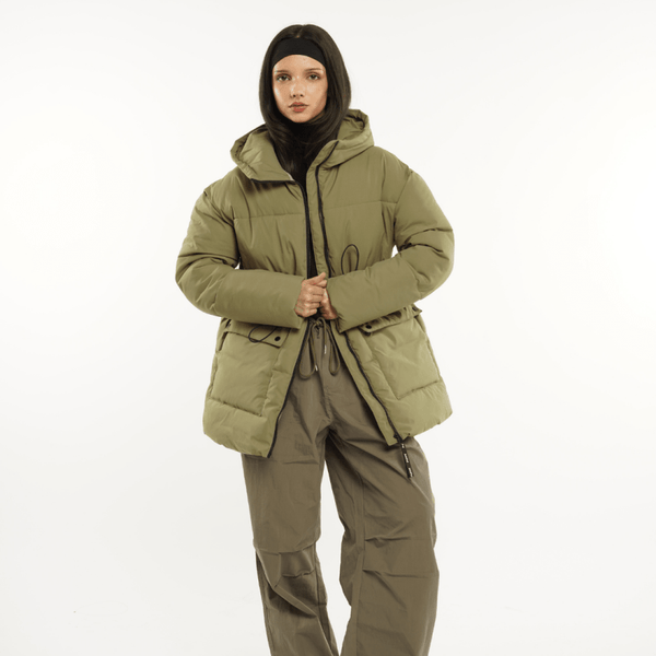 EVA | VESTE PUFFER À CAPUCHE IMPERMÉABLE