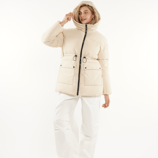 EVA | VESTE PUFFER À CAPUCHE IMPERMÉABLE