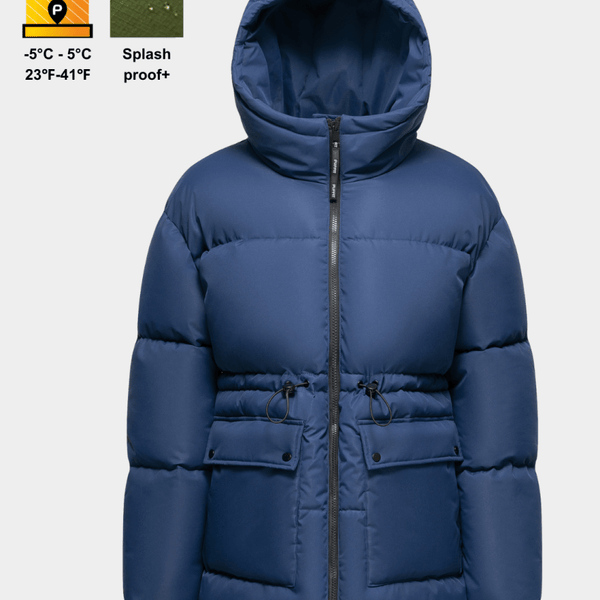 EVA | VESTE PUFFER À CAPUCHE IMPERMÉABLE