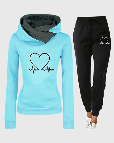 Louise | Ensemble de Sweat à Capuche Cozy Heartbeat
