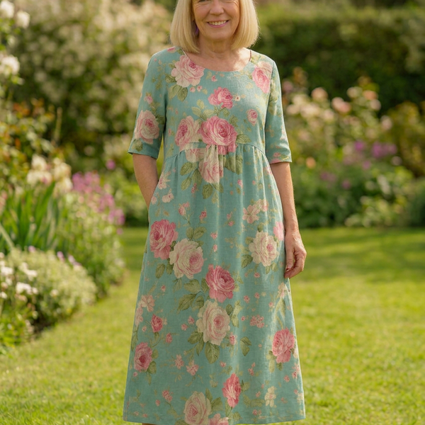 Eliza | Relaxed Midi Dress - Effortless Elegance, Everyday Comfort Mint Green